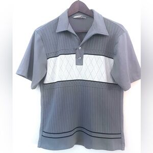 Vintage Polo Shirt Styled In California Authentic 70s Boxy Big Collar Size Small